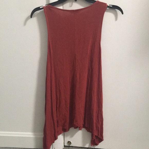 Burnt Orange AC Lace-Up Tank - Picture 2 of 4